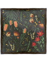 <シルクスカーフ88>ネイティブフラワー