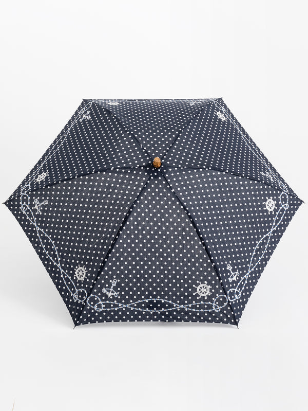 ＜晴雨兼用日傘＞マリン折傘
