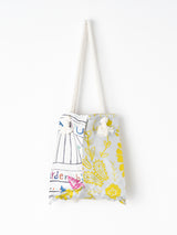 <ロープリバーシブルプリントトートバッグS>トロピカルガーデン