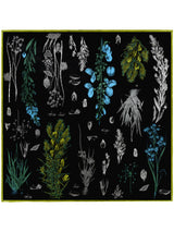 <Silk scarf 65> Botanical flower