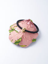 <ヘアゴム・ボールローズ>アンティークフラワー