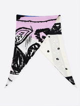 <ダイヤ型スカーフ>ドローペイズリー