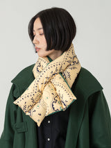 <ダウンマフラー>ペイズリーバンダナ