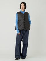 <ダウンベスト>リバーシブル サンペイズリーバンダナ