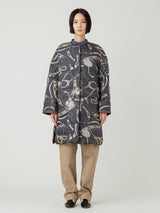 <ダウンロングコート>リバーシブル ネイティブビット