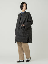 <ダウンロングコート>リバーシブル ネイティブビット