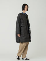 <ダウンロングコート>リバーシブル ネイティブビット