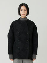 <ジャガードコート>グレースフラワー