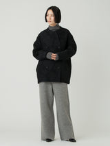 <ジャガードコート>グレースフラワー