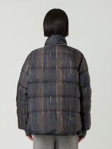 DOWN BLOUSON / REVERSIBLE DRAW AND BRUSH