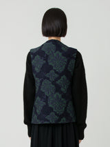 JACQUARD VEST / NAVY
