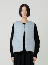 <ダウンベスト>リバーシブル サンペイズリーバンダナ