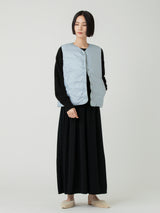 <ダウンベスト>リバーシブル サンペイズリーバンダナ