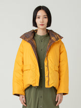 <ダウンブルゾン>リバーシブル ドローアンドブラッシュ