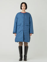 DOWN LONG COAT / REVERSIBLE PAISLEY BANDANA