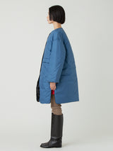 DOWN LONG COAT / REVERSIBLE PAISLEY BANDANA