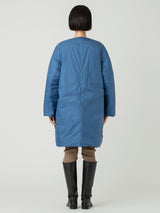 DOWN LONG COAT / REVERSIBLE PAISLEY BANDANA