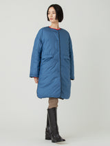 DOWN LONG COAT / REVERSIBLE PAISLEY BANDANA