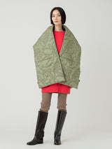 QUILTED STOLE / REVERSIBLE KHAKI