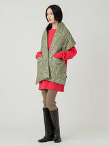 QUILTED STOLE / REVERSIBLE KHAKI