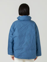 <ダウンブルゾン>リバーシブル ペイズリーバンダナ