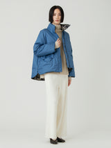 <ダウンブルゾン>リバーシブル ペイズリーバンダナ