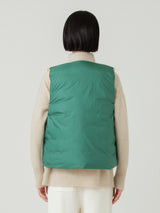 <ダウンベスト>リバーシブル ペイズリーバンダナ