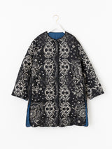 DOWN LONG COAT / REVERSIBLE PAISLEY BANDANA