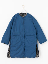 DOWN LONG COAT / REVERSIBLE PAISLEY BANDANA