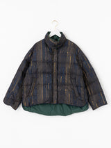 DOWN BLOUSON / REVERSIBLE DRAW AND BRUSH