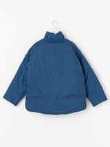 <ダウンブルゾン>リバーシブル ペイズリーバンダナ