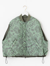 MA-1 VEST / REVERSIBLE SUN PAISLEY BANDANA