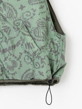 MA-1 VEST / REVERSIBLE SUN PAISLEY BANDANA