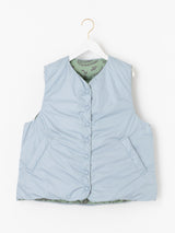 <ダウンベスト>リバーシブル サンペイズリーバンダナ