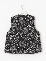 <ダウンベスト>リバーシブル サンペイズリーバンダナ