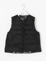 <ダウンベスト>リバーシブル サンペイズリーバンダナ