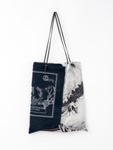 EMBROIDERED PRINT TOTE BAG L / SUNNY MOUNTAIN