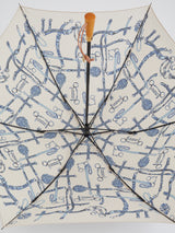 FOLDING UMBRELLA / DOT STRIPE BELT