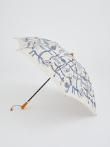 FOLDING UMBRELLA / DOT STRIPE BELT