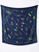 <ウールシルクストールヘリンボーン織120>ブレードタッセル