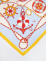 SILK SCARF 88 / MARINE