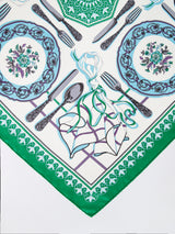 <シルクスカーフ88>ディッシュ