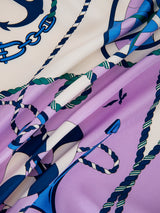 SILK SCARF 88 / MARINE