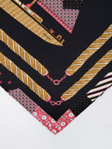 <シルクスカーフ65>パッチワークヨット