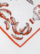 <シルクスカーフ65>ジャガードクラシックバルーン