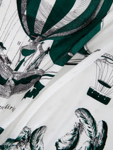 <シルクスカーフ65>ジャガードクラシックバルーン