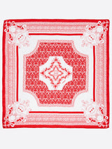 <シルクスカーフ65>ジャガードレリーフ