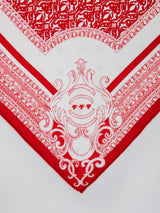 <シルクスカーフ65>ジャガードレリーフ