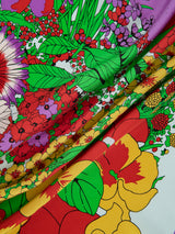 <シルクスカーフ65>パンジー