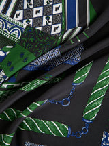 <シルクスカーフ65>パッチワークヨット